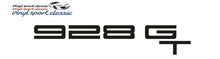 928 GT REAR BADGE FOR PORSCHE 928 - VINYLSPORTCLASSIC