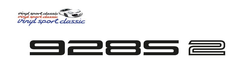 928 S2 REAR STICKER FOR PORSCHE - VINYLSPORTCLASSIC