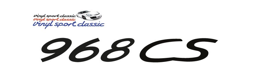 968 CS DECAL FOR PORSCHE - VINYLSPORTCLASSIC