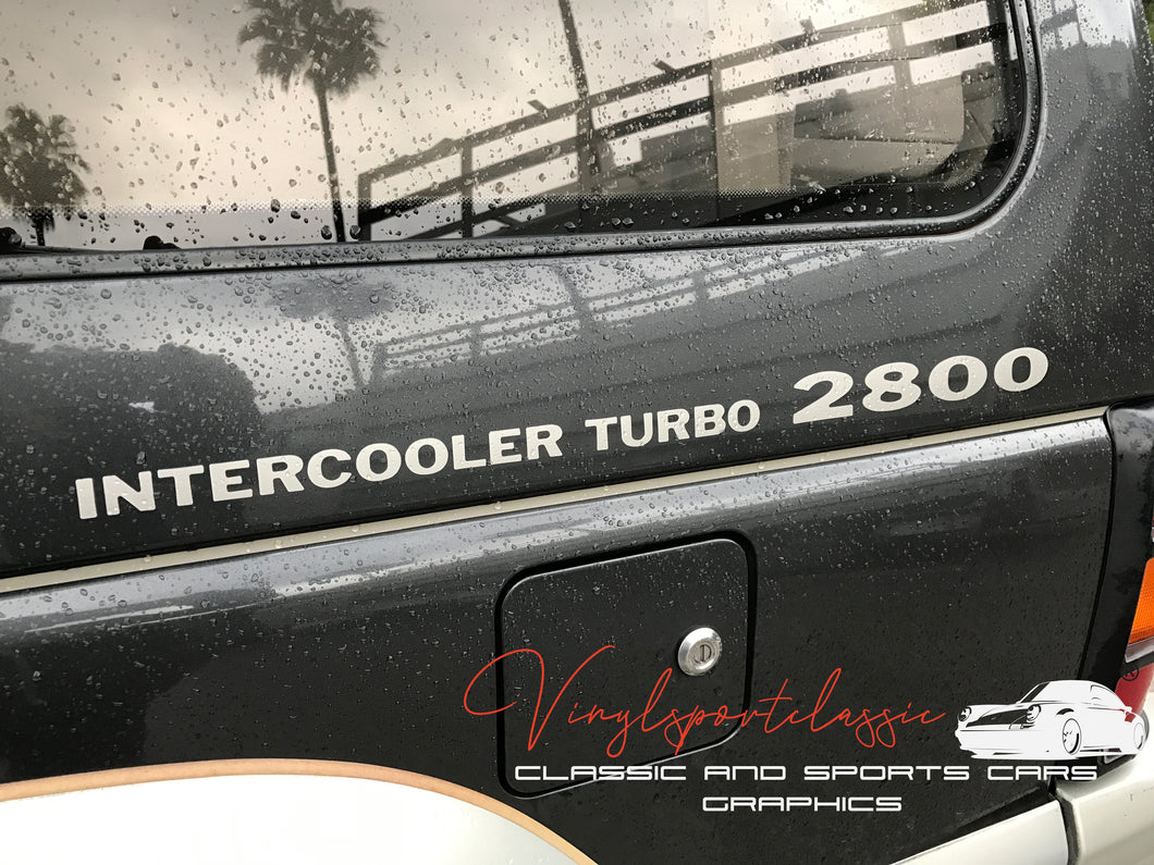 MITSUBISHI MONTERO INTERCOOLER TURBO 2800 STICKER SET – VINYLSPORTCLASSIC