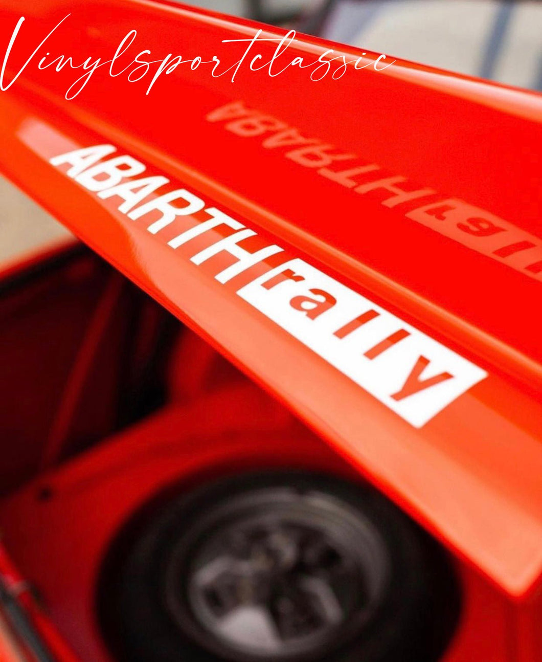 ABARTH RALLY REAR DECAL FOR FIAT ABARTH 131 - VINYLSPORTCLASSIC