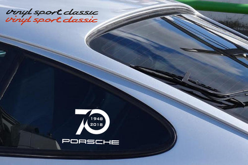 AUTOCOLLANT PORSCHE 70 ANNIVERSAIRE DERNIERS STOCK