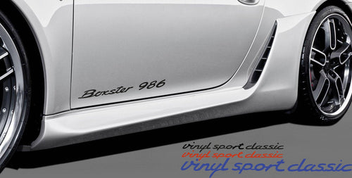 BOXSTER 986 DOOR DECAL SET FOR PORSCHE - VINYLSPORTCLASSIC