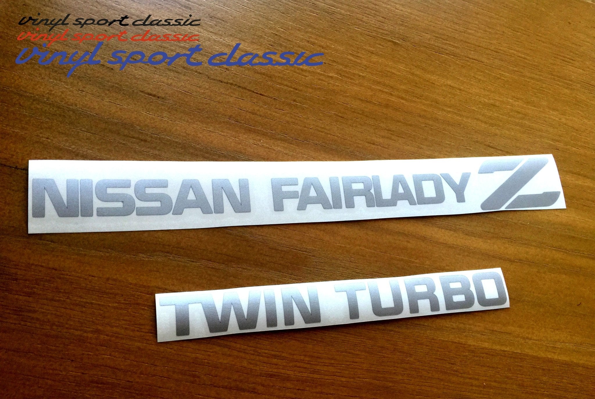 き*ん様 シャピロンスタイル ホワイト CCロゴ　ノベルティ FAIRLADY Z REAR DECAL SET FOR YOUR NISSAN 300ZX FAIRLADY Z