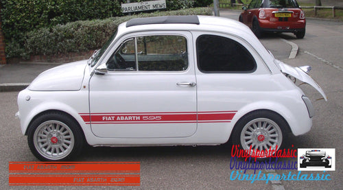 FIAT ABARTH 595 CLASSIC STRIPES - VINYLSPORTCLASSIC