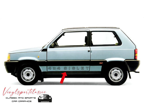 FIAT PANDA 4 X 4 SISLEY SIDE DECAL SET - VINYLSPORTCLASSIC