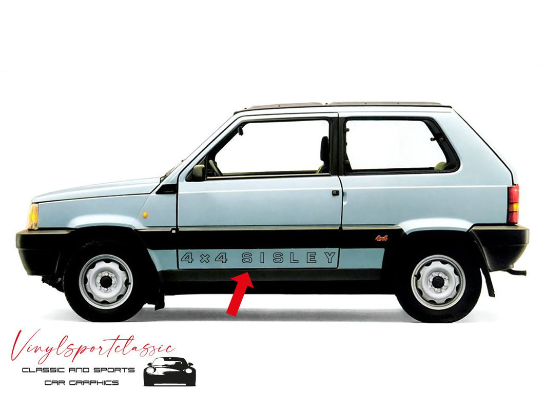 FIAT PANDA 4 X 4 SISLEY SIDE DECAL SET - VINYLSPORTCLASSIC