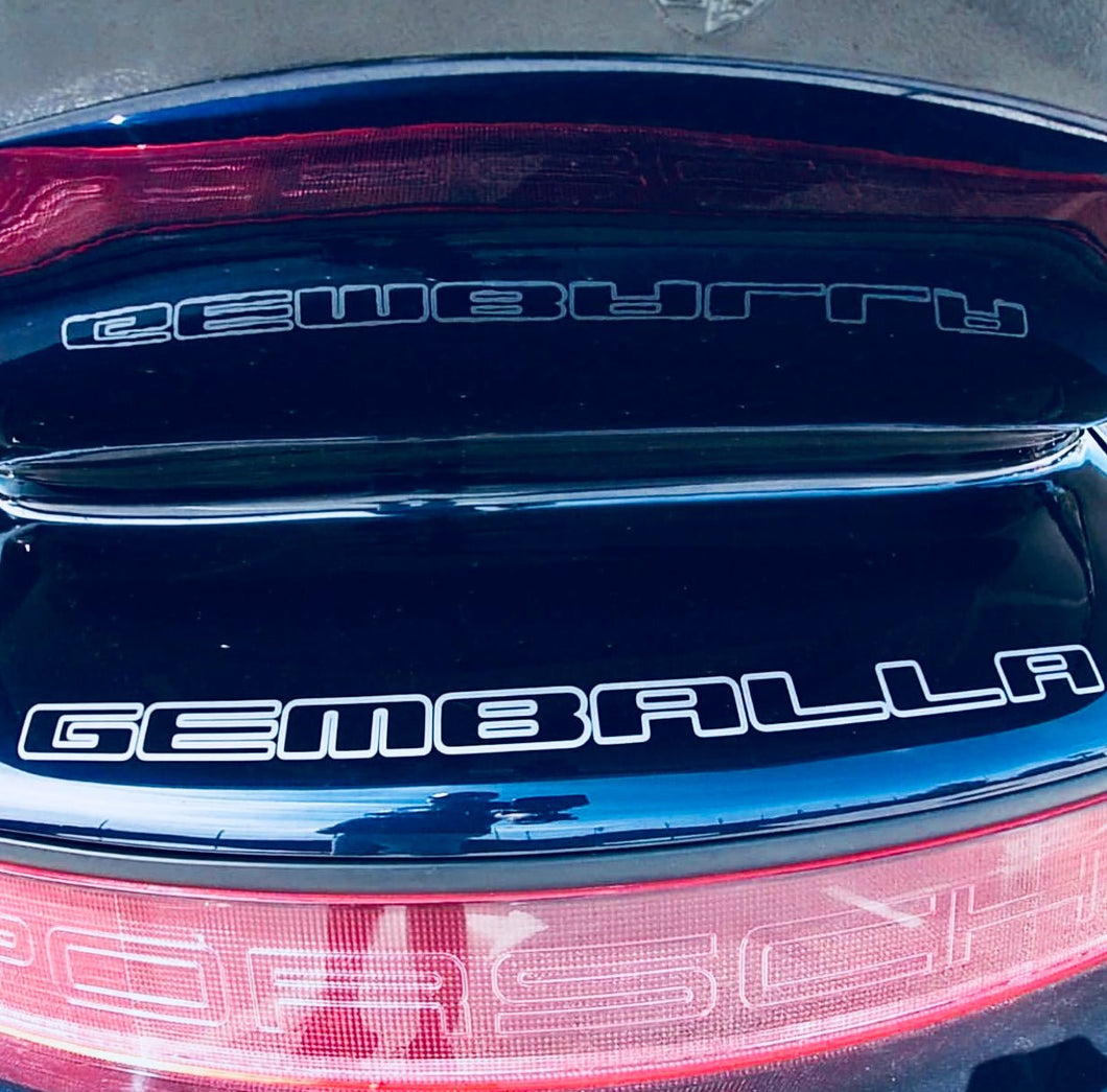 GEMBALLA REAR DECAL FOR PORSCHE - VINYLSPORTCLASSIC