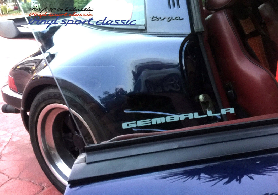 GEMBALLA SMALL WINDOW DECALS FOR PORSCHE - VINYLSPORTCLASSIC