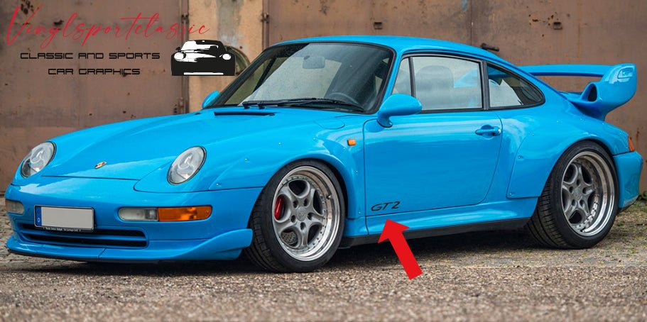 GT2 DOOR DECAL SET FOR PORSCHE - VINYLSPORTCLASSIC