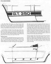 SHELBY GT 350 SIDE STRIPES DECAL 66 MODEL YEAR