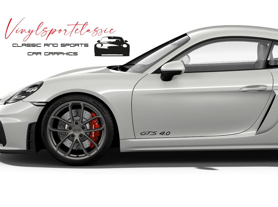 GTS 4.0 DECAL SET FOR PORSCHE CAYMAN AND BOXSTER GTS - VINYLSPORTCLASSIC