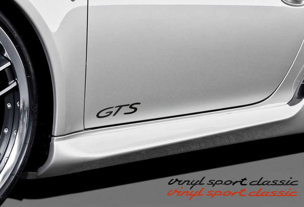 GTS DOOR DECAL SET FOR PORSCHE BOXSTER AND CAYMAN