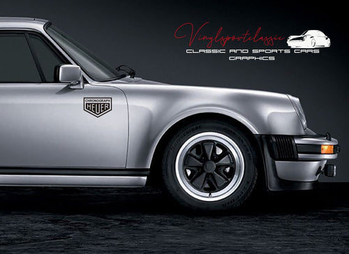 HEUER CHRONOGRAPH DECAL SET FOR PORSCHE - VINYLSPORTCLASSIC