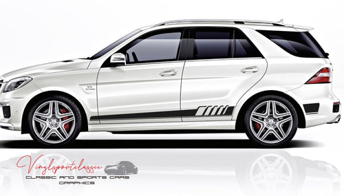 MERCEDES ML 63 AMG W166 SIDE STRIPES DECAL - VINYLSPORTCLASSIC