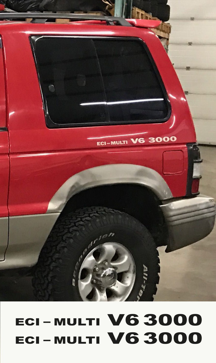 MITSUBISHI MONTERO ECI MULTI V6 3000 DECAL SET - VINYLSPORTCLASSIC