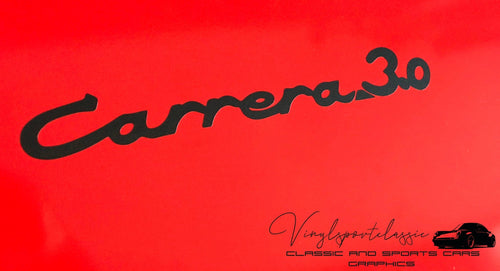 PORSCHE 911 CARRERA 3.0 BADGE REPLACEMENT - VINYLSPORTCLASSIC