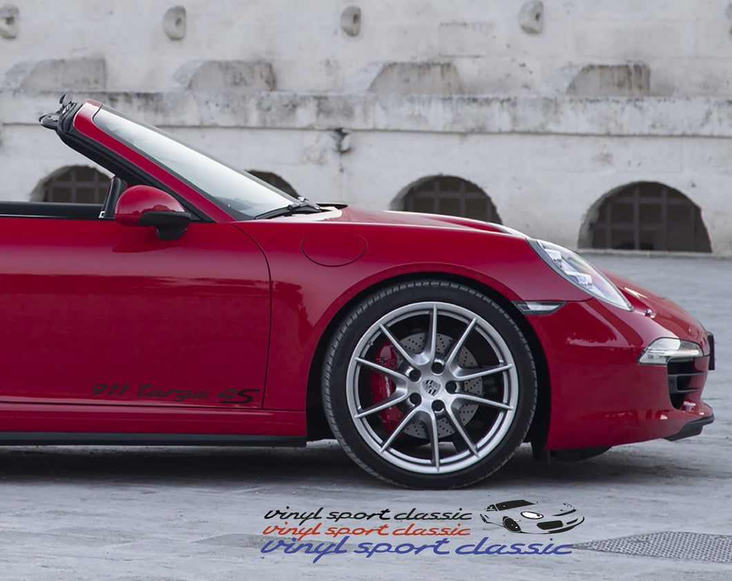 PORSCHE 911 TARGA 4S DECAL SET - VINYLSPORTCLASSIC