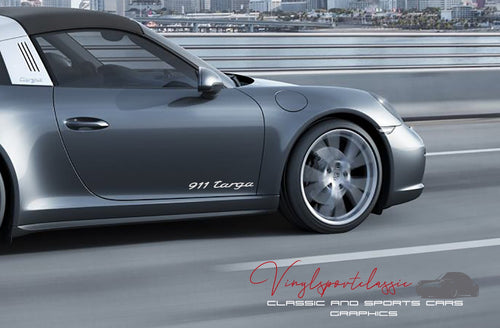 PORSCHE 911 TARGA DOOR DECAL SET - VINYLSPORTCLASSIC
