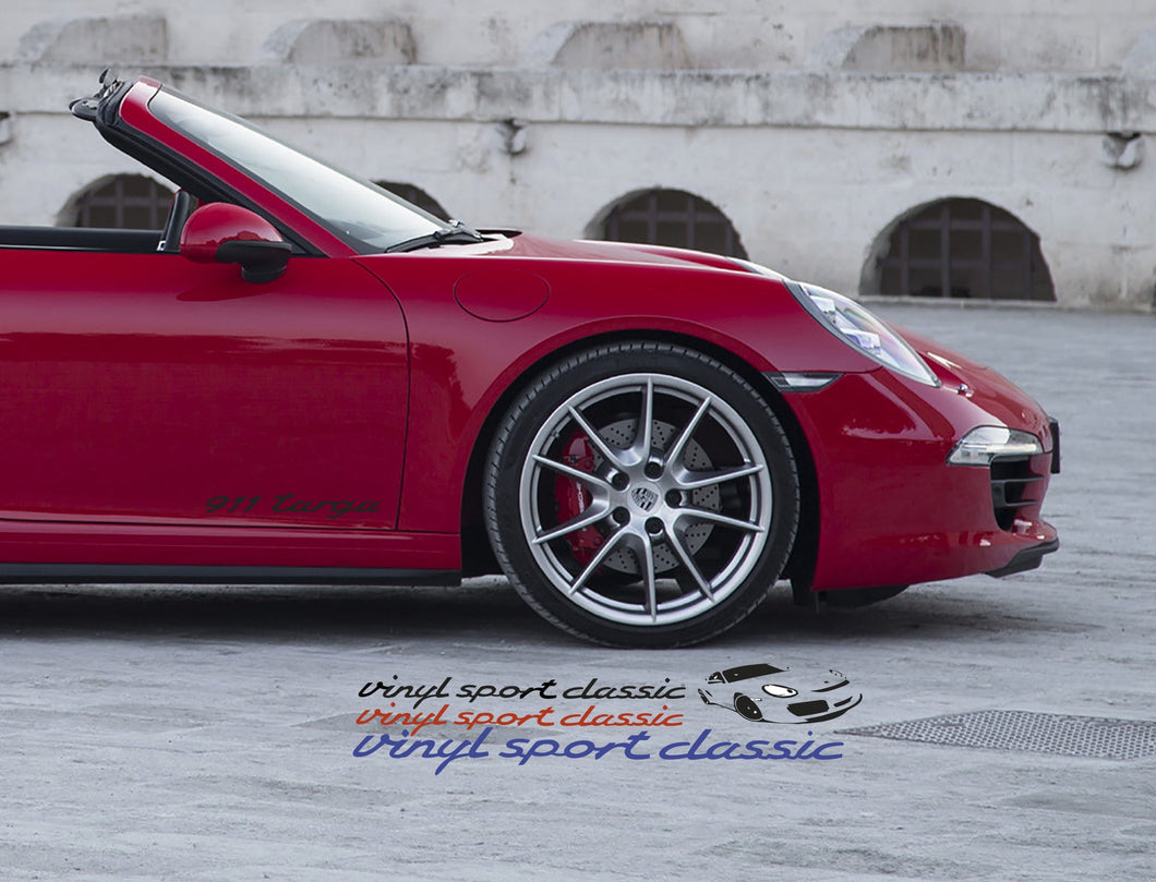 PORSCHE 911 TARGA DOOR DECAL SET - VINYLSPORTCLASSIC