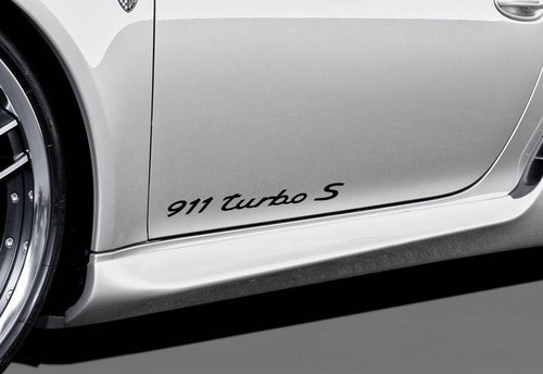 PORSCHE 911 TURBO S DOOR DECAL SET - VINYLSPORTCLASSIC