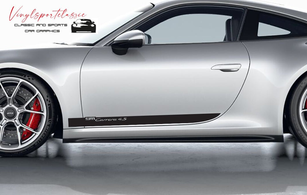 PORSCHE 991 992 CARRERA 4S SIDE STRIPES DECAL - VINYLSPORTCLASSIC