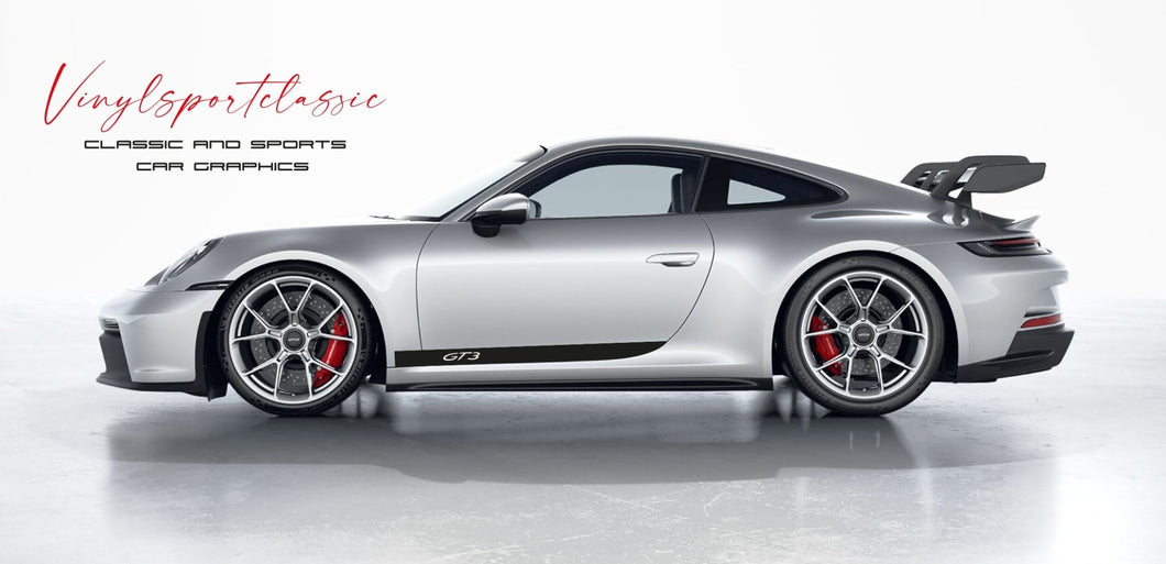 PORSCHE 992 GT3 SIDE STRIPES DECAL SET - VINYLSPORTCLASSIC