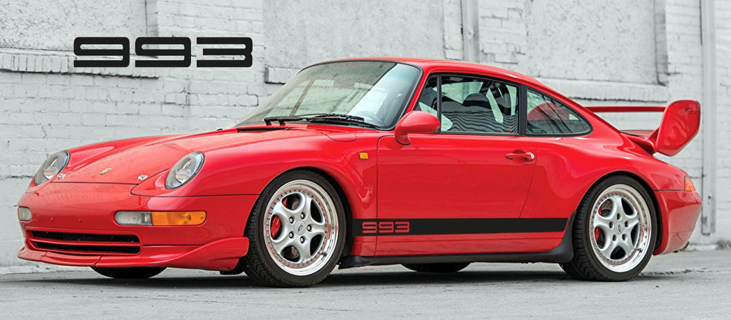 PORSCHE 993 SIDE STRIPES DECAL - VINYLSPORTCLASSIC