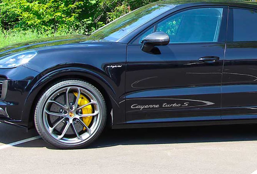 PORSCHE CAYENNE TURBO S DOOR DECAL SET - VINYLSPORTCLASSIC