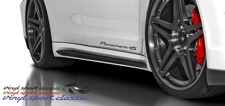 PORSCHE PANAMERA 4S DOOR DECAL SET - VINYLSPORTCLASSIC
