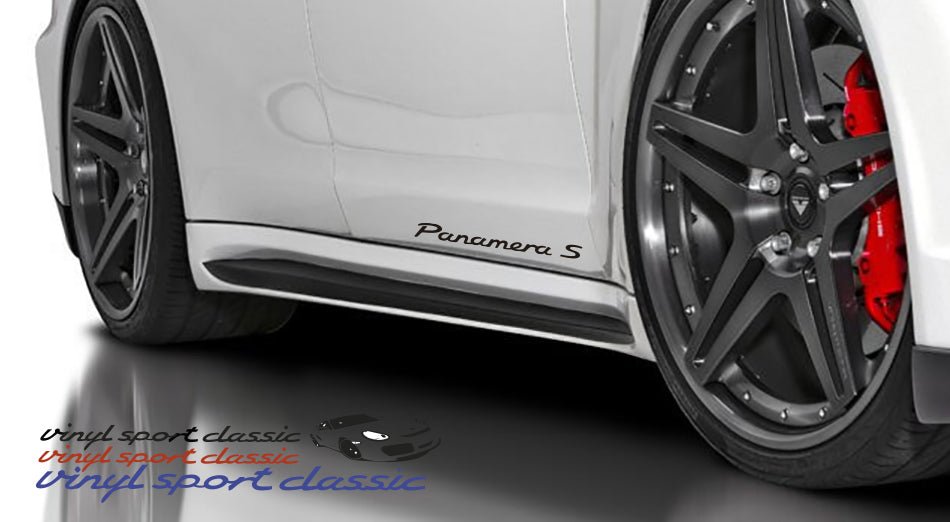 PORSCHE PANAMERA S DOOR DECAL SET - VINYLSPORTCLASSIC
