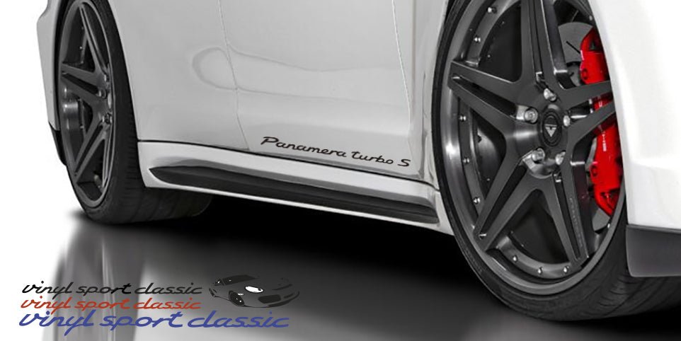PORSCHE PANAMERA TURBO S DOOR DECAL SET - VINYLSPORTCLASSIC