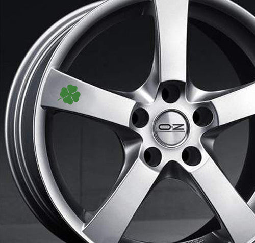QUADRIFOGLIO RIM STICKER SET FOR ALFA ROMEO - VINYLSPORTCLASSIC