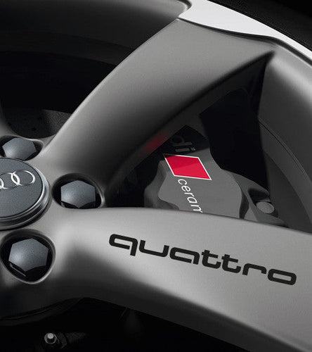 QUATTRO RIM STICKER SET FOR AUDI - VINYLSPORTCLASSIC
