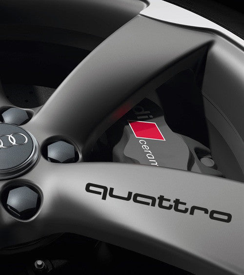 QUATTRO RIM STICKER SET FOR AUDI - VINYLSPORTCLASSIC