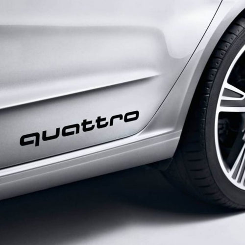 QUATTRO STICKERS FOR AUDI ( A PAIR ) - VINYLSPORTCLASSIC