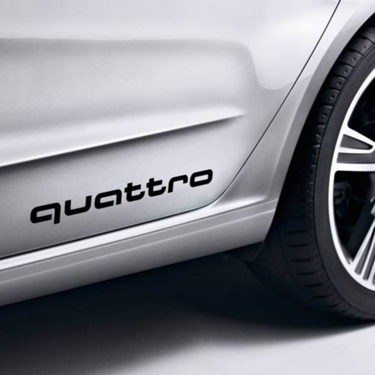 QUATTRO STICKERS FOR AUDI ( A PAIR ) - VINYLSPORTCLASSIC