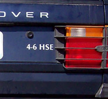 RANGE ROVER P38 4.6 HSE REAR DECAL - VINYLSPORTCLASSIC