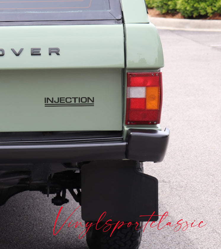 INJECTION DECAL FOR RANGE ROVER CLASSIC – VINYLSPORTCLASSIC