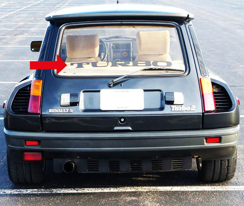 RENAULT 5 TURBO 2 WINDSHIELD DECAL - VINYLSPORTCLASSIC