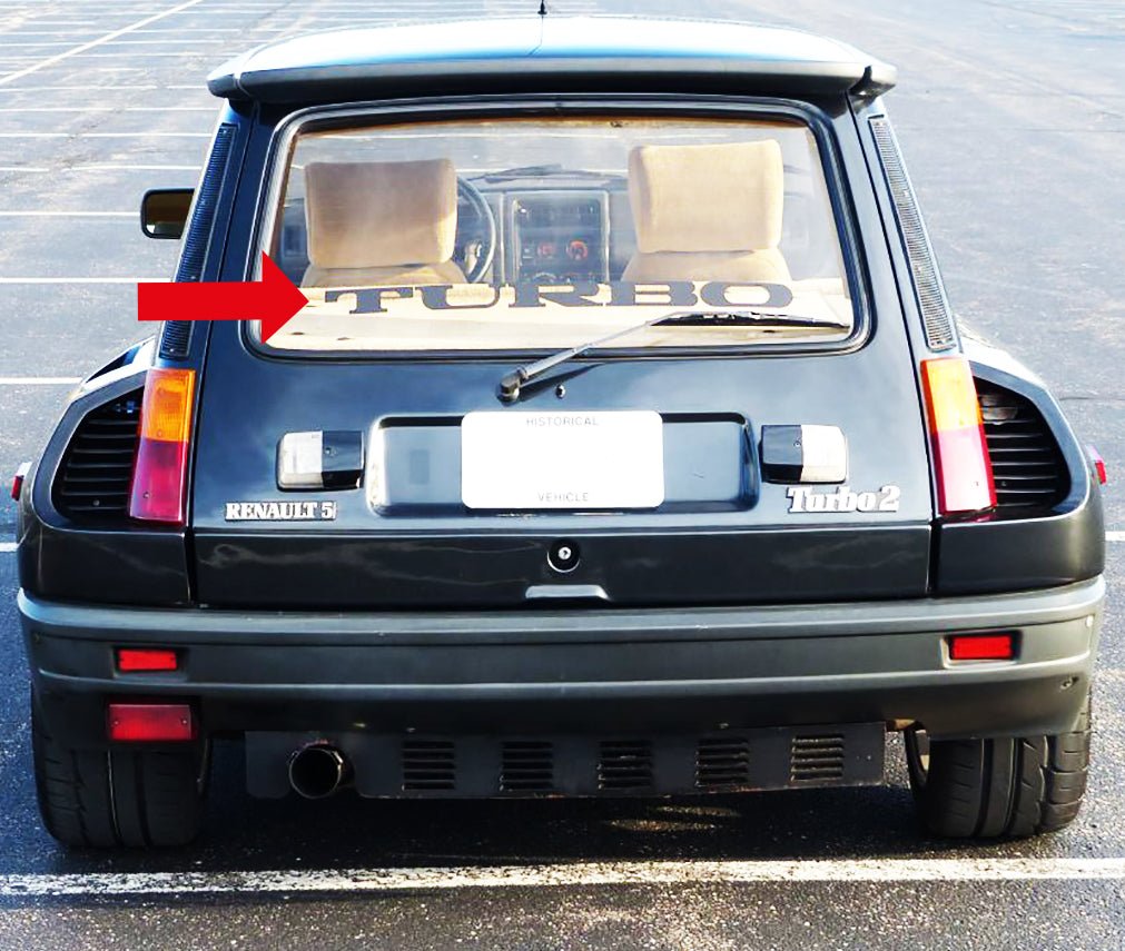 RENAULT 5 TURBO 2 WINDSHIELD DECAL - VINYLSPORTCLASSIC