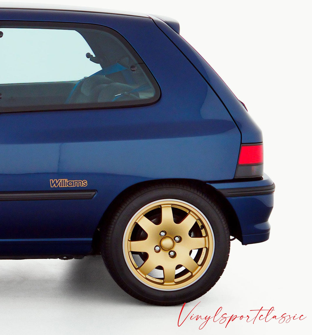 RENAULT CLIO WILLIAMS DECAL SET - VINYLSPORTCLASSIC