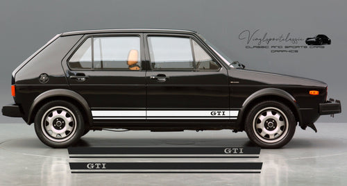 VOLKSWAGEN GOLF GTI MK1 SIDE STRIPES DECAL - VINYLSPORTCLASSIC