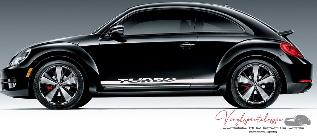 VOLKSWAGEN NEW BEETLE TURBO SIDE STRIPES - VINYLSPORTCLASSIC